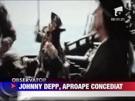 Johnny Depp era sa fie concediat