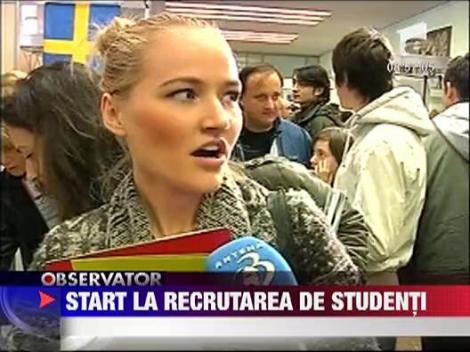 A inceput recrutarea de studenti