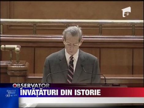 Discursul Regelui Mihai in Parlamentul Romaniei