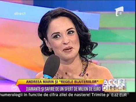Andreea Marin Banica, speriata de bijuteriile cu safire