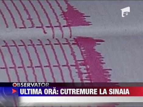 Cutremure la Sinaia