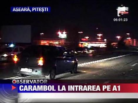 Accident in lant pe A1