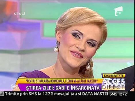 Gabi Firea: "Pentru stimulare hormonala, Florin mi-a facut injectii"