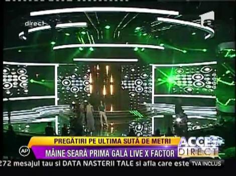 Prima gala live X Factor. Vezi pregatirile!