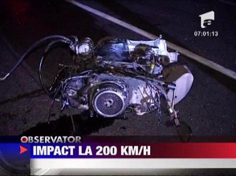 Impact la 200 km/h
