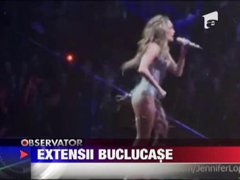 J Lo si-a pierdut parul pe scena