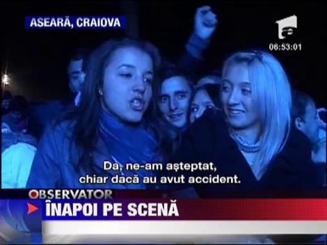 Marian Ionescu, liderul Directiei 5, a urcat pe scena imediat dupa accident