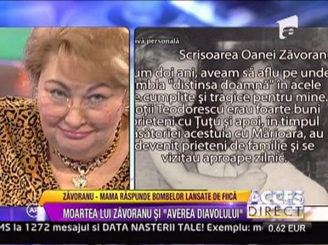 Marioara crede ca Oana o uraste