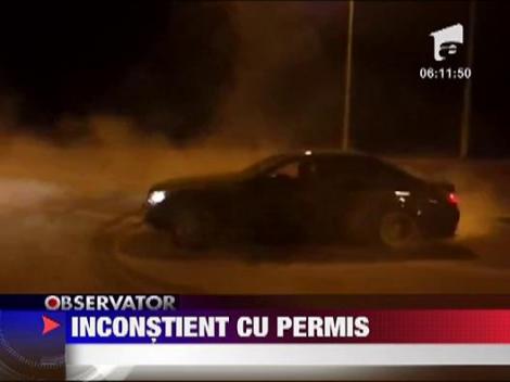 Inconstient cu permis pe strazile din Botosani