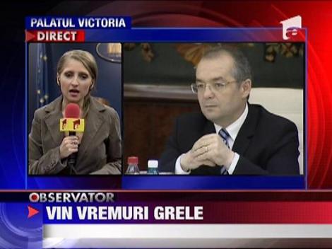 Premierul anunta ca ne asteapta vremuri grele