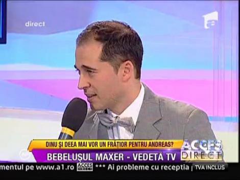 Dinu si Deea Maxer vor sa-i faca un fratior lui Andreas