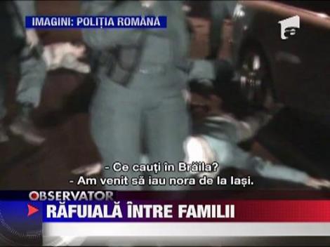 Razboi in toata regula pe o strada din Braila