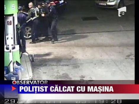 A calcat cu masina un politist