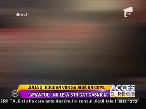 Julia si Bogdan vor sa aiba un copil
