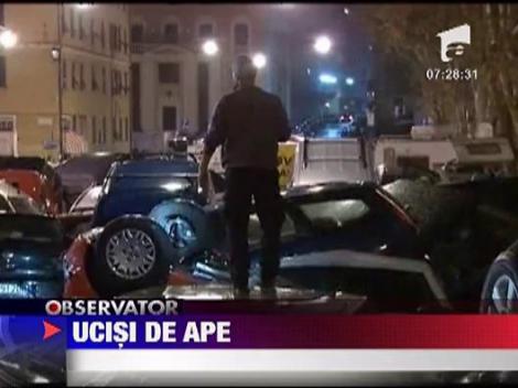 Furtuna-monstru la Genova: 7 morti, orasul e sub ape