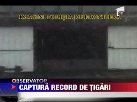 Captura record de tigari in portul Galati!