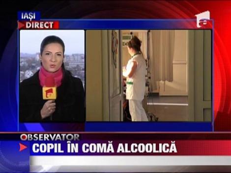 Fetita de 2 ani in coma alcoolica