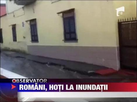 Romani prinsi la furat din magazine dupa inundatiile din Italia