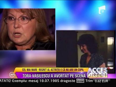 Tora Vasilescu a avortat pe scena