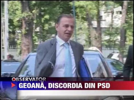 Mircea Geoana, discordia in PSD