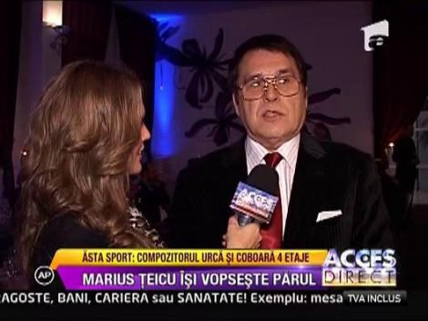 Marius Teicu isi vopseste parul