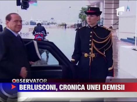 Silvio Berlusconi, fortat sa-si dea demisia