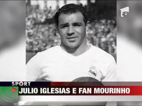Julio Iglesias este un fan infocat al lui Jose Mourinho