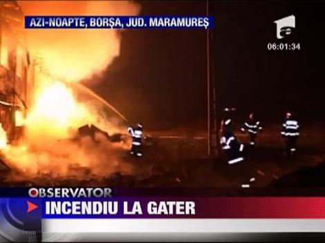 Borsa: Incendiu devastator la o hala