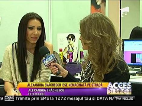 Alexandra Enachescu se lauda ca iese nemachiata pe strada