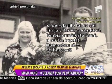 Vezi ultimele acuzatii aduse de Oana Zavoranu mamei sale