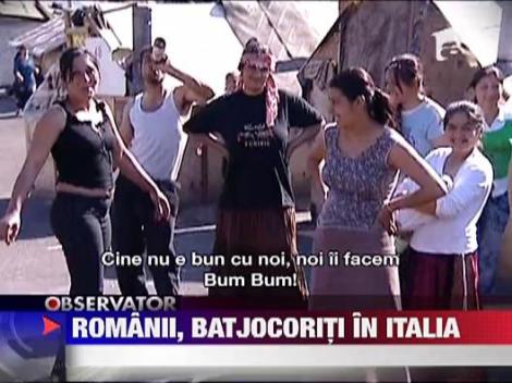 Romanii batjocoriti in Italia