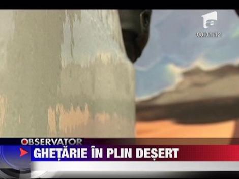 Masina de facut gheata in desert