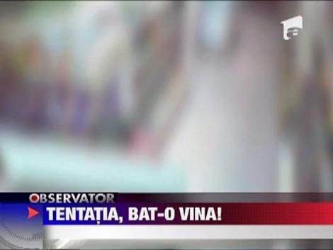 Femeie prinsa la furat in supermarket