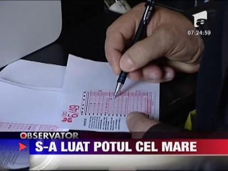 S-a castigat potul cel mare la Loto