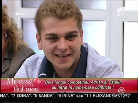 Catalin: "De la intrarea in competitie Victor si Adrian ma ameninta!"