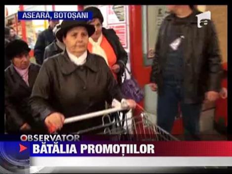 Imbulzeala la deschiderea unui hipermarket, in Botosani