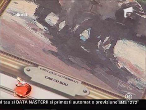 Pictura "Car cu bou". Vezi cine e boul