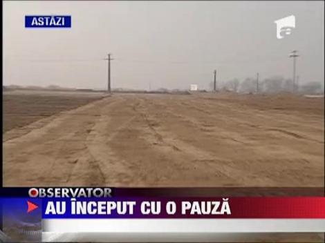 Nu se mai munceste la autostrada inaugurata, ieri, de Anca Boagiu
