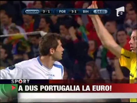 Cristiano Ronaldo a marcat doua goluri si a calificat Portugalia la Euro