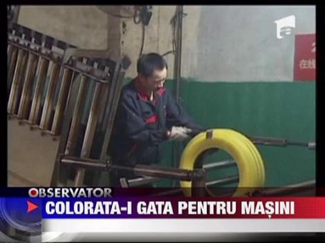 O companie chineza a produs primele cauciucuri colorate