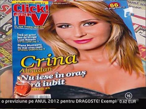 Crina Abrudan nu iese in oras fara iubit