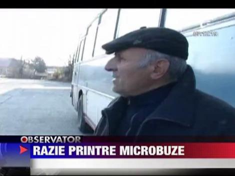 Razie printre microbuze