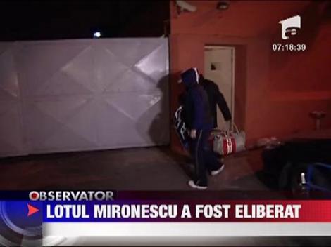 Lotul Mironescu a fost eliberat