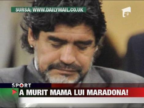 Mama lui Maradona  a murit