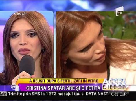Cristina Spatar va avea o fetita