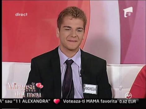 Victor o place pe Andreea