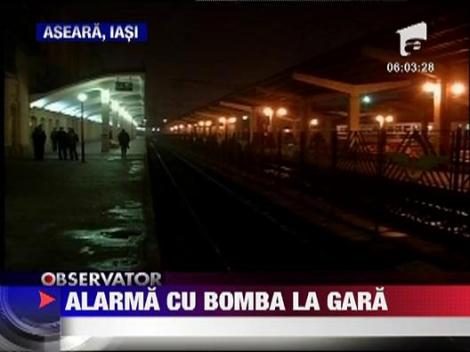 Alarma cu bomba la gara din Iasi
