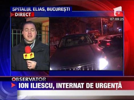 Ion Iliescu, internat de urgenta dupa un schimb dur de replici cu Mircea Geoana
