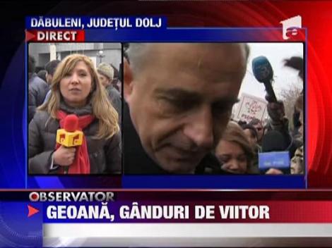 Mircea Geoana este sustinut la Dabuleni