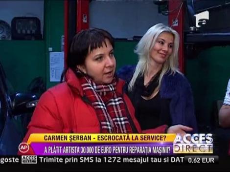 Carmen Serban, escrocata de niste mecanici auto?